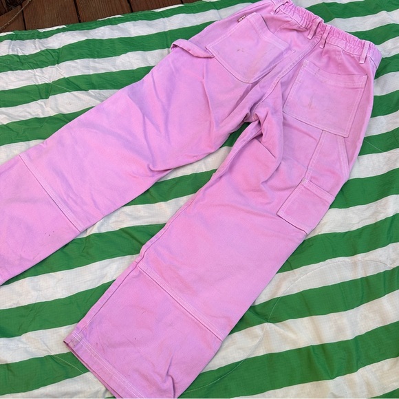 BIG BUD PRESS bubblegum pink carpenter denim pants jeans - Picture 7 of 14